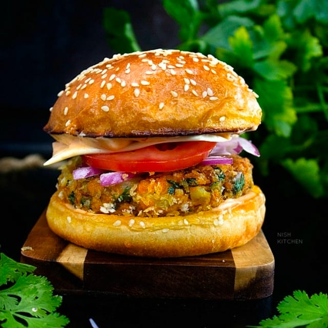 Alloo Tikki Burger.